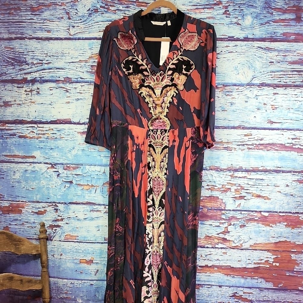 Soft Surroundings Elegant Multicolor Maxi Dress Size 12 - Picture 2 of 9